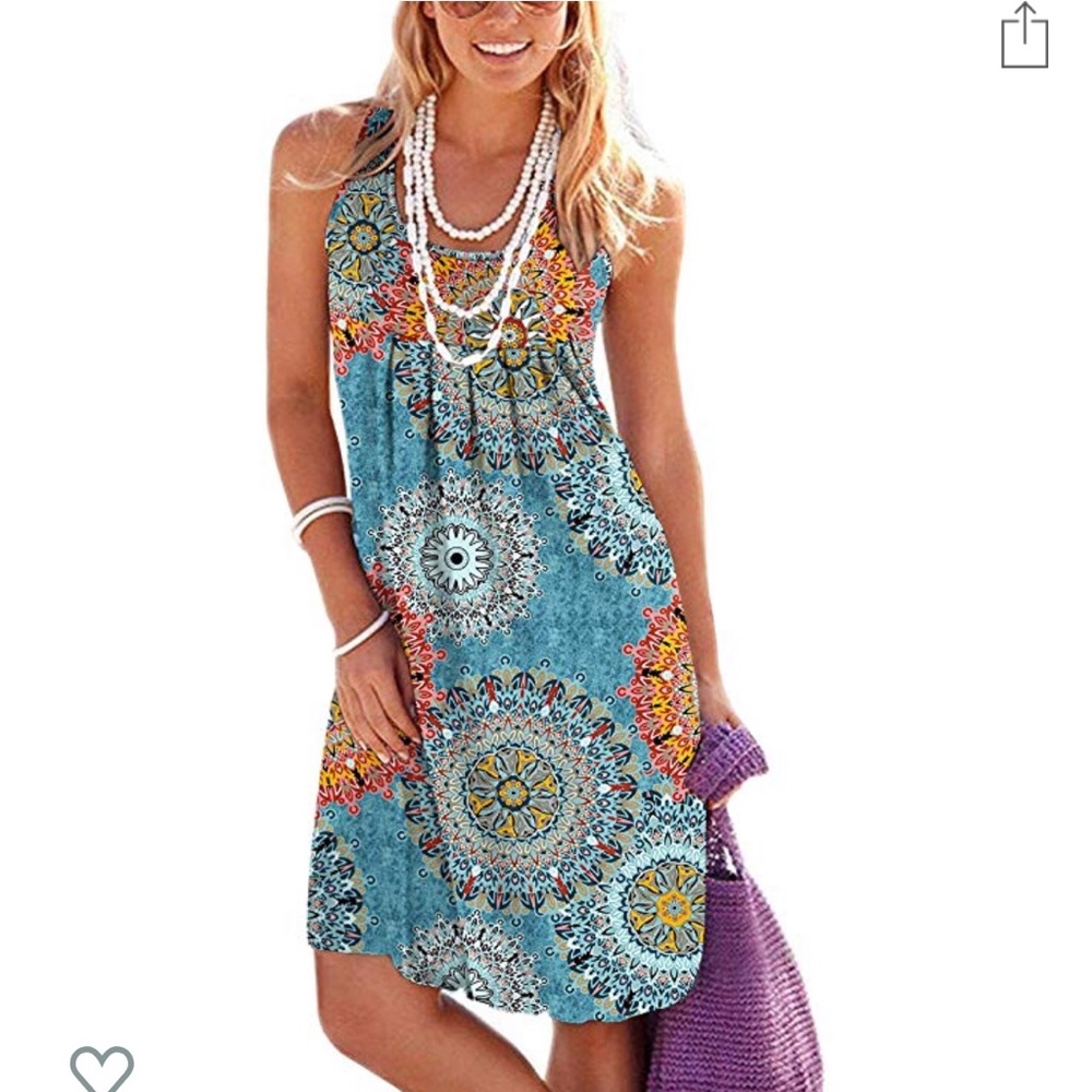 Knee length dress with pockets!